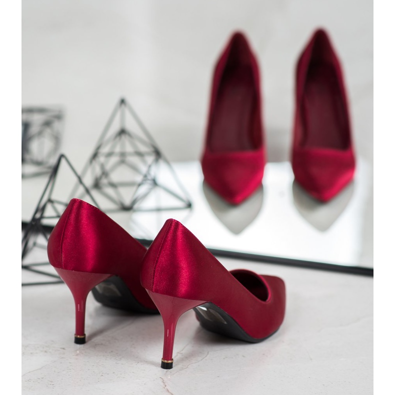 Cm Paris Tacones burdeos clásicos rojo 1