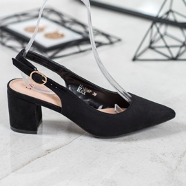 Seastar Zapatos de tacón con tacón descubierto negro 1 Seastar Zapatos de tacón con tacón descubierto negro 1