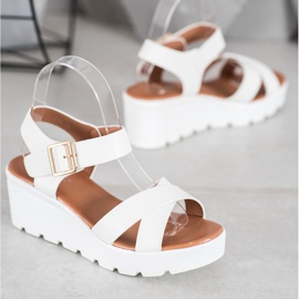 Weide Sandalias de moda blanco 3