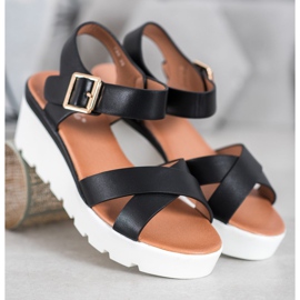 Weide Sandalias de moda negro 1