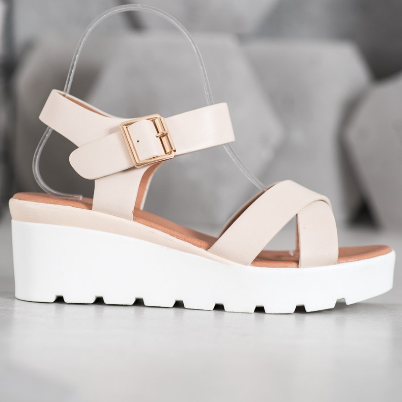 Weide Sandalias de moda marrón 2