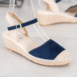Best Shoes Alpargatas sandalias azul marino 1
