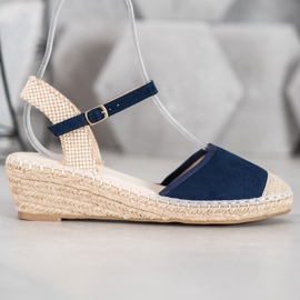 Best Shoes Alpargatas sandalias azul marino 2