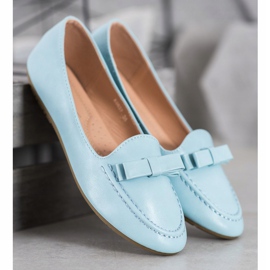 SHELOVET Señores azules con cuero ecológico 1