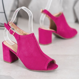 SHELOVET Sandalias Cerradas Clásicas rosa 1