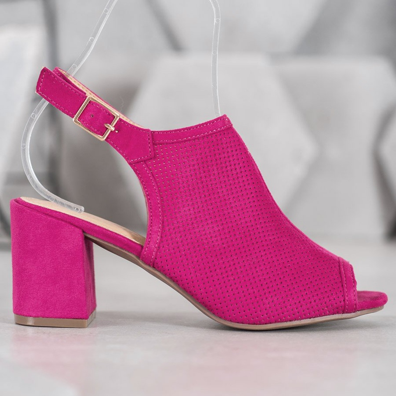 SHELOVET Sandalias Cerradas Clásicas rosa 2