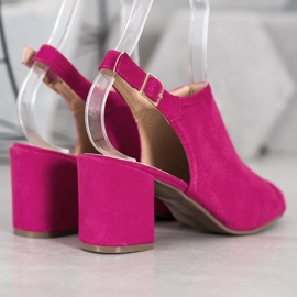 SHELOVET Sandalias Cerradas Clásicas rosado 3