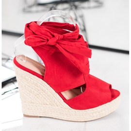 Cm Paris Sandalias de cuña incorporadas rojo 3