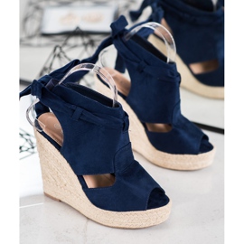 Cm Paris Sandalias de cuña incorporadas azul 3