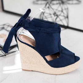 Cm Paris Sandalias de cuña incorporadas azul 2