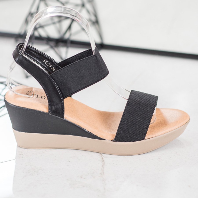 Clowse Sandalias ligeras sin cordones negro 2