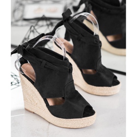 Cm Paris Sandalias de cuña incorporadas negro 1