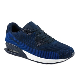 Deportivas hombre azul marino M6W-7 1