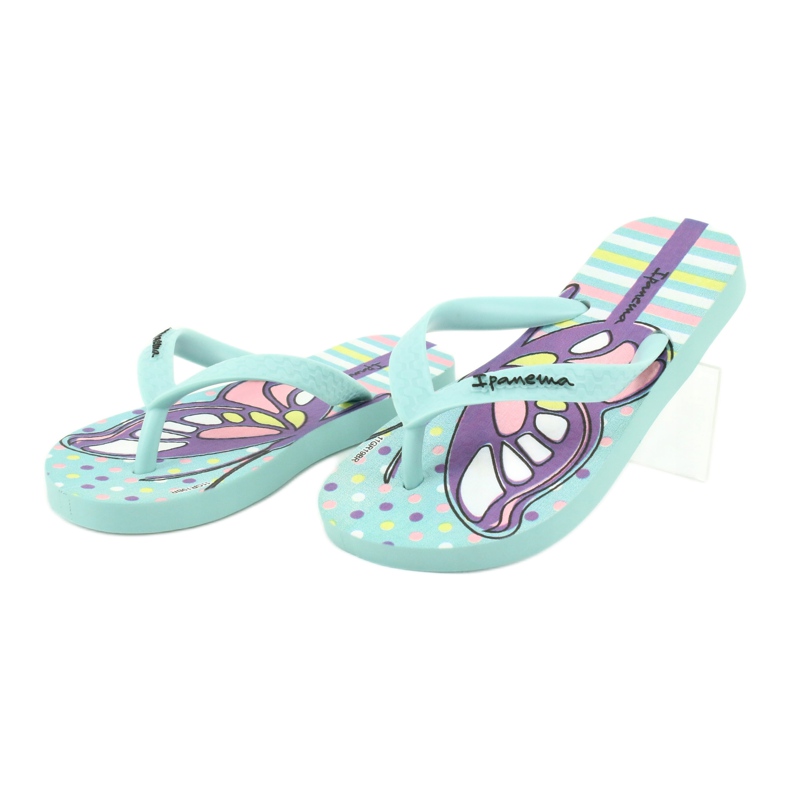 Chanclas mariposa Ipanema Temas KIDS 82773 violeta verde 2