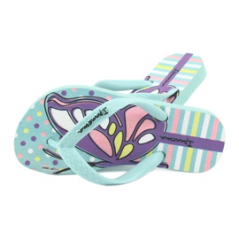 Chanclas mariposa Ipanema Temas KIDS 82773 púrpura verde 4
