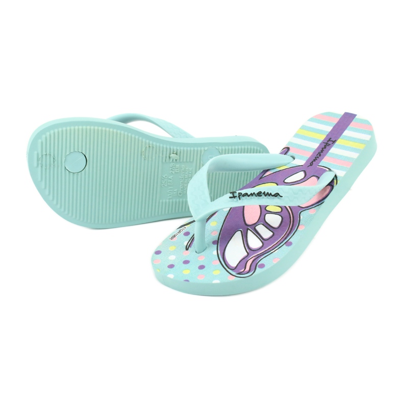 Chanclas mariposa Ipanema Temas KIDS 82773 violeta verde 3