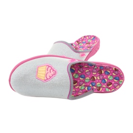 Zapato infantil color befado 707Y407 rosa gris 5