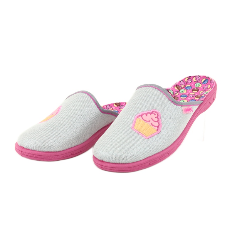 Zapato infantil color befado 707Y407 rosado gris 3