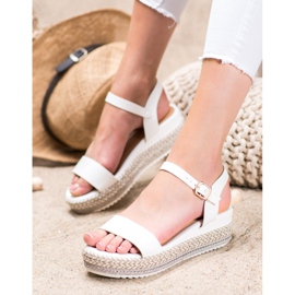 Weide Sandalias blancas con plataforma decorativa blanco 4