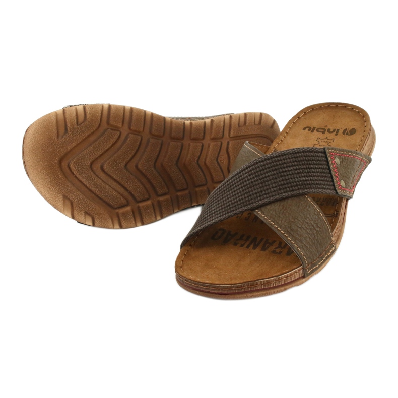Zapatillas de hombre marrón Inblu GG011 3
