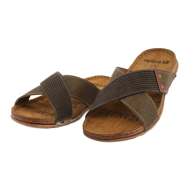 Zapatillas de hombre marrón Inblu GG011 2