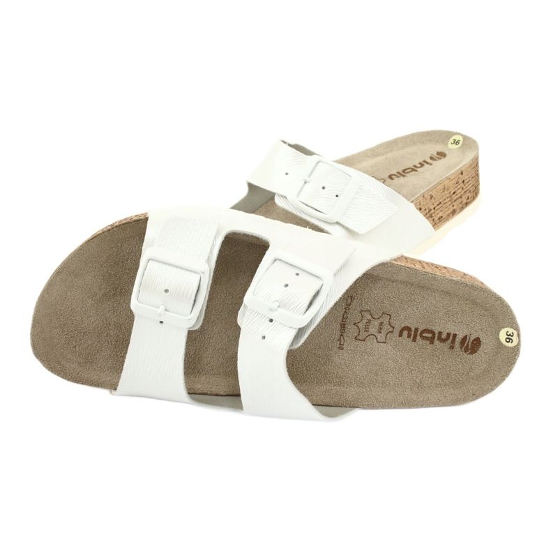 Zapatillas de mujer blanco perla Inblu NM019 multicolor 4