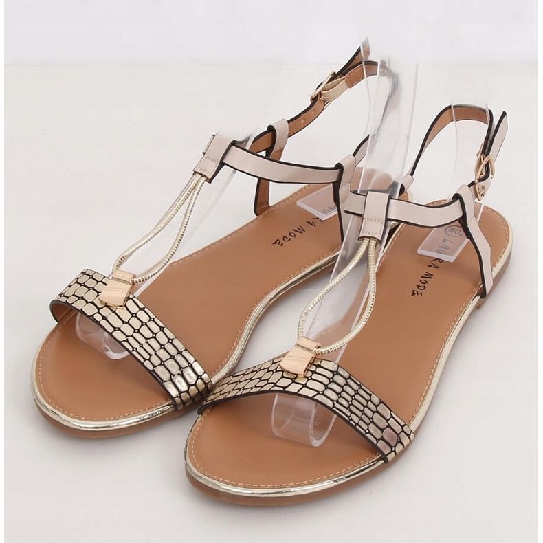 Sandalias de mujer beige WL014 Beige 1
