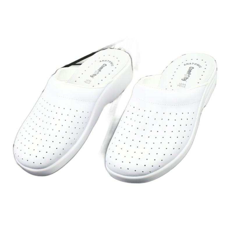 Pantuflas médicas blancas Comfooty Alessio blanco 2