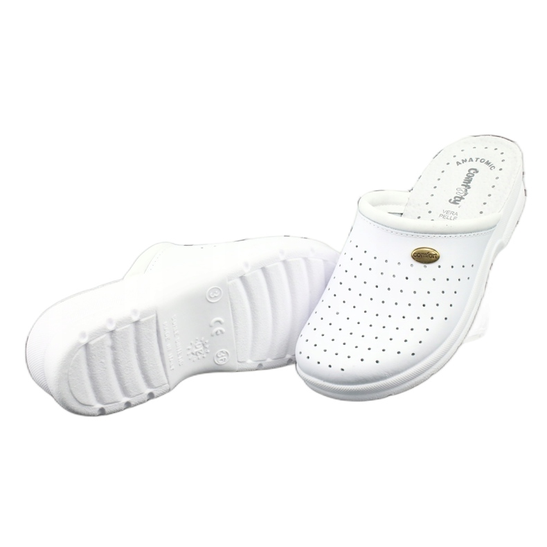 Zapatillas blancas médicas Comfooty Alessia blanco 3