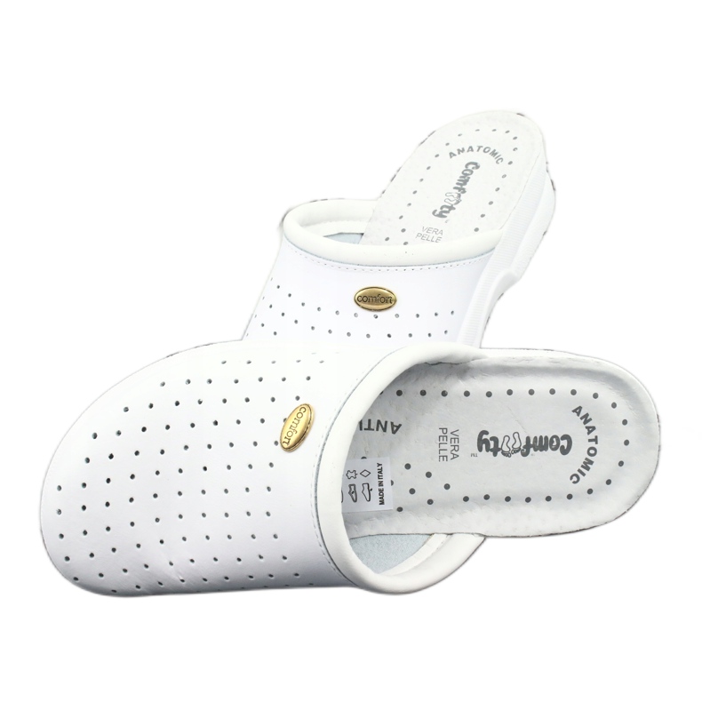 Zapatillas blancas médicas Comfooty Alessia blanco 4
