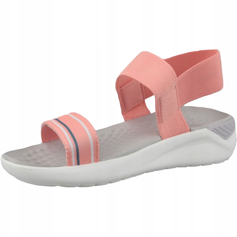 Crocs LiteRide Sandal W 205106-6KP sandalias naranjas rosado 1