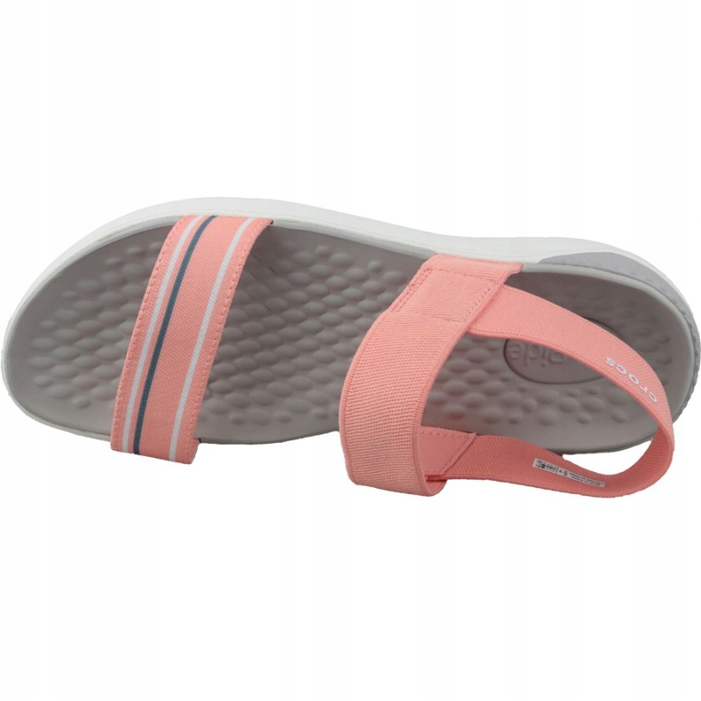 Crocs LiteRide Sandal W 205106-6KP sandalias naranjas rosado 2