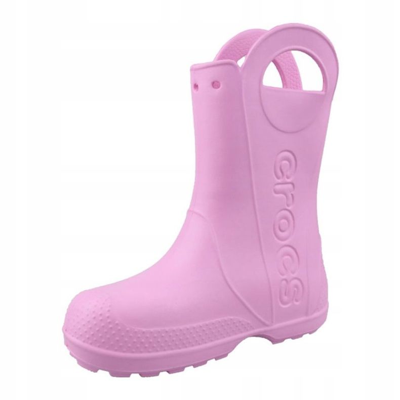Bota de lluvia Crocs Handle It Niños Jr 12803-6I2 rosa 1