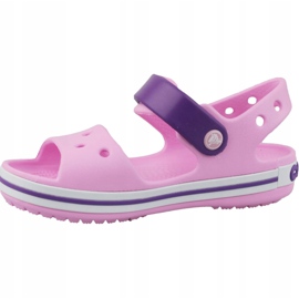 Sandalias Crocs Crocband Niños 12856-6AI negro rosado 1 Sandalias Crocs Crocband Niños 12856-6AI negro rosado 1