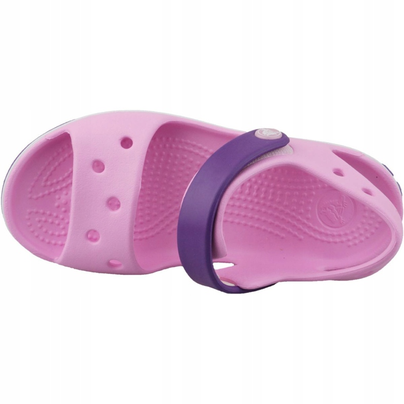 Sandalias Crocs Crocband Niños 12856-6AI negro rosado 2 Sandalias Crocs Crocband Niños 12856-6AI negro rosado 2