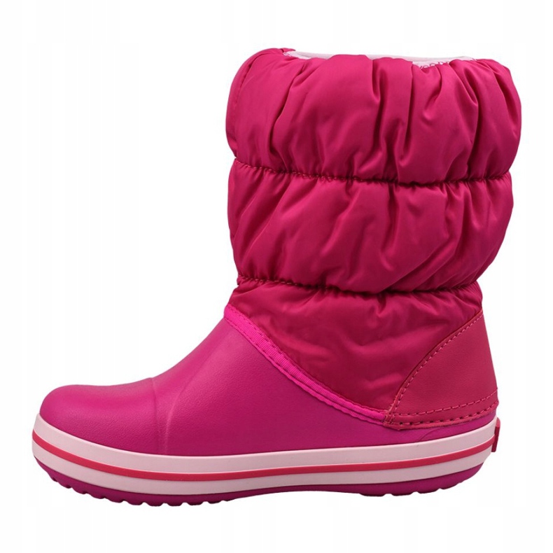 Crocs Winter Puff Boot Jr 14613-6X0 negro rosa 1