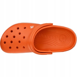 Zapatos Crocs Crocband 11016-846 blanco naranja 2 Zapatos Crocs Crocband 11016-846 blanco naranja 2