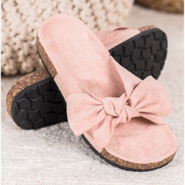 SHELOVET Zapatillas de ante en la plataforma rosado 1