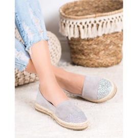Seastar Alpargatas Con Brillo gris 3