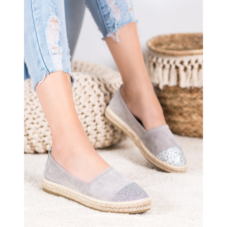 Seastar Alpargatas Con Brillo gris 2