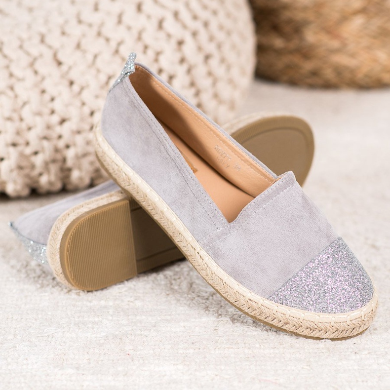 Seastar Alpargatas Con Brillo gris 1