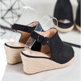SHELOVET Sandalias negras cerradas negro 4