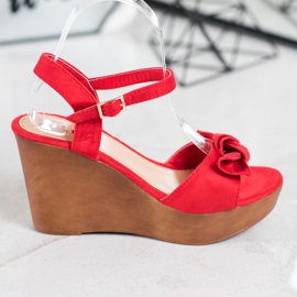 Cm Paris Sandalias con lazo rojo 3