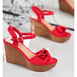 Cm Paris Sandalias con lazo rojo 4