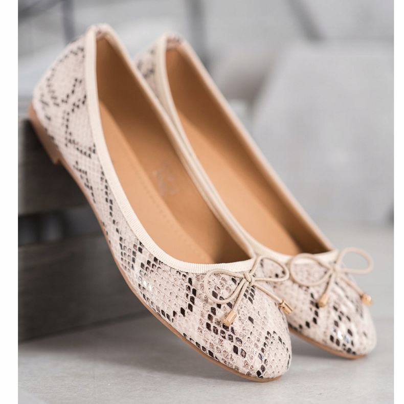 Seastar Bailarinas de cuero ecológico beige 1