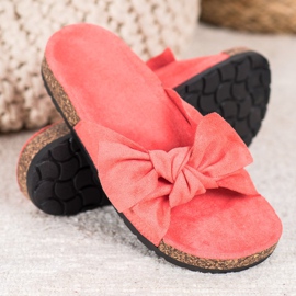 SHELOVET Zapatillas de ante en la plataforma rosado 1