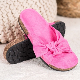 SHELOVET Zapatillas de ante en la plataforma rosado 3