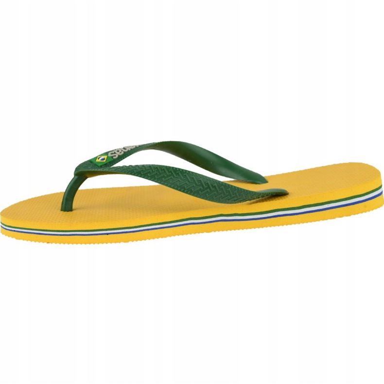 Chanclas Havaianas Brasil Logo M 4110850-1652 verde amarillo 1