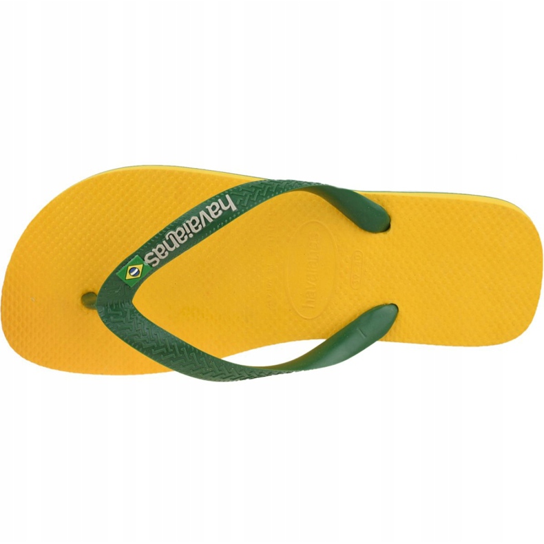 Chanclas Havaianas Brasil Logo M 4110850-1652 verde amarillo 2