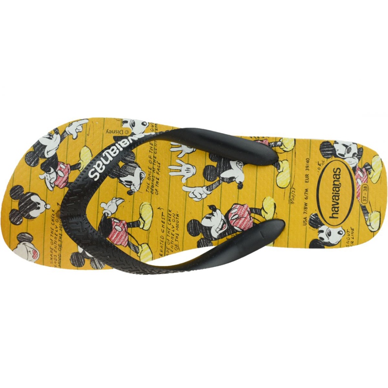 Chanclas Havaianas Disney Stylish 4123500-3624 negro amarillo 2